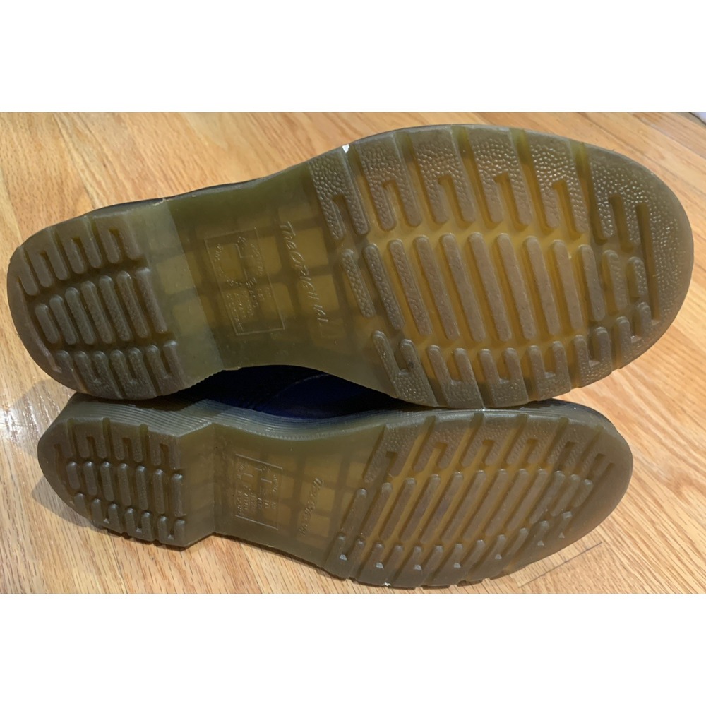 Dr. Martens Women's 1460W Patent Leather Lace Up Boots Blue Combat Style Size 6 - Picture 6 of 6
